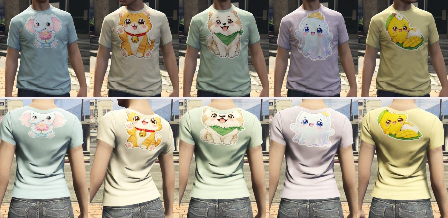 คอลเลกชันไทยคิ้วท์ เสื้อยืดมาสคอต